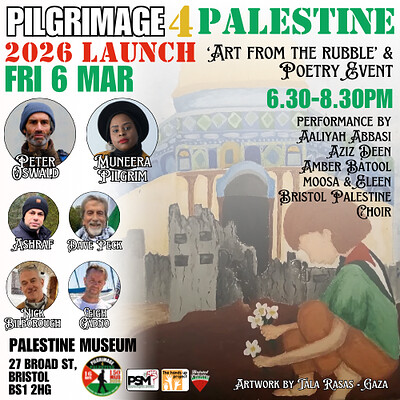 Pilgrimage 4 Palestine 2026 Launch Event & fundraiser at Bristol Palestine Museum