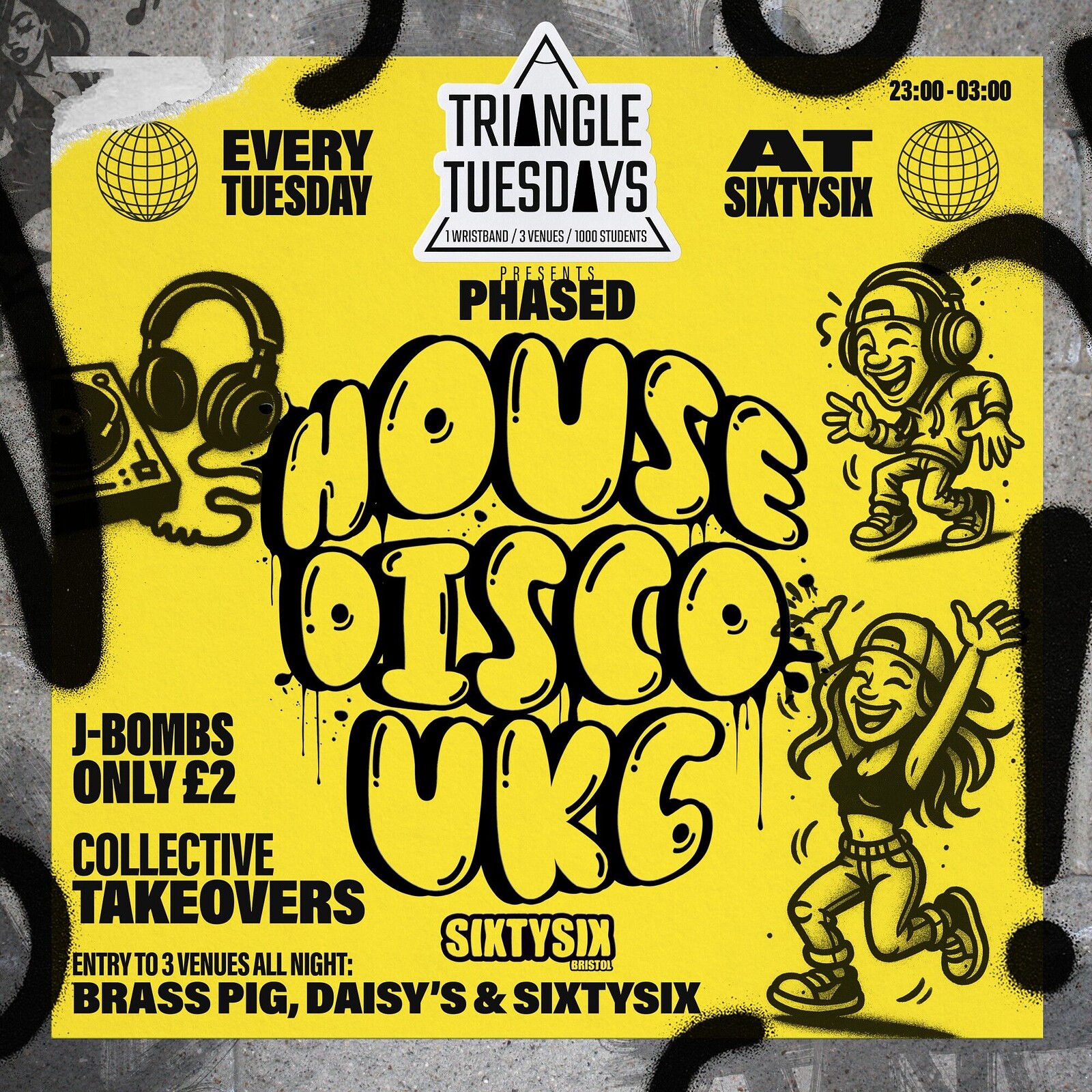 Phased Takeover - Triangle Tuesdays at Sixtysix