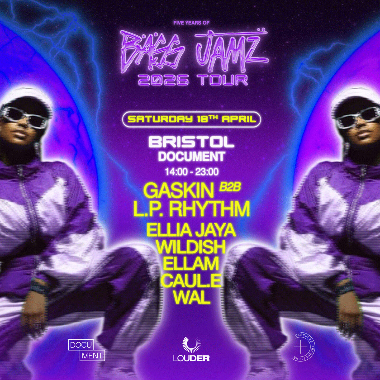 5 Years of Bass Jamz  | Gaskin b2b L.P. Rhythm + more at DOCUMENT