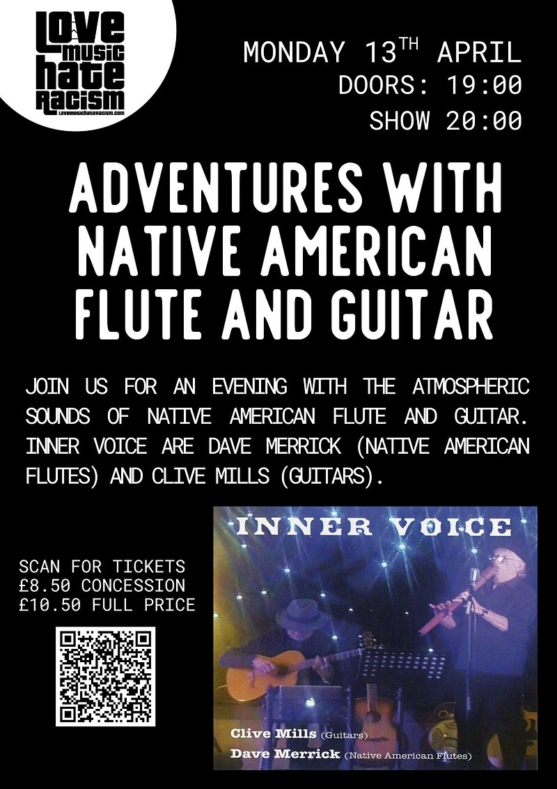 Adventures with Native American Flute and Guitar at Bristol Folk House