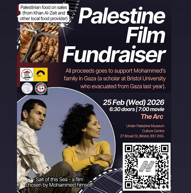 Palestine Film Fundraiser: Salt of this Sea at The Arc