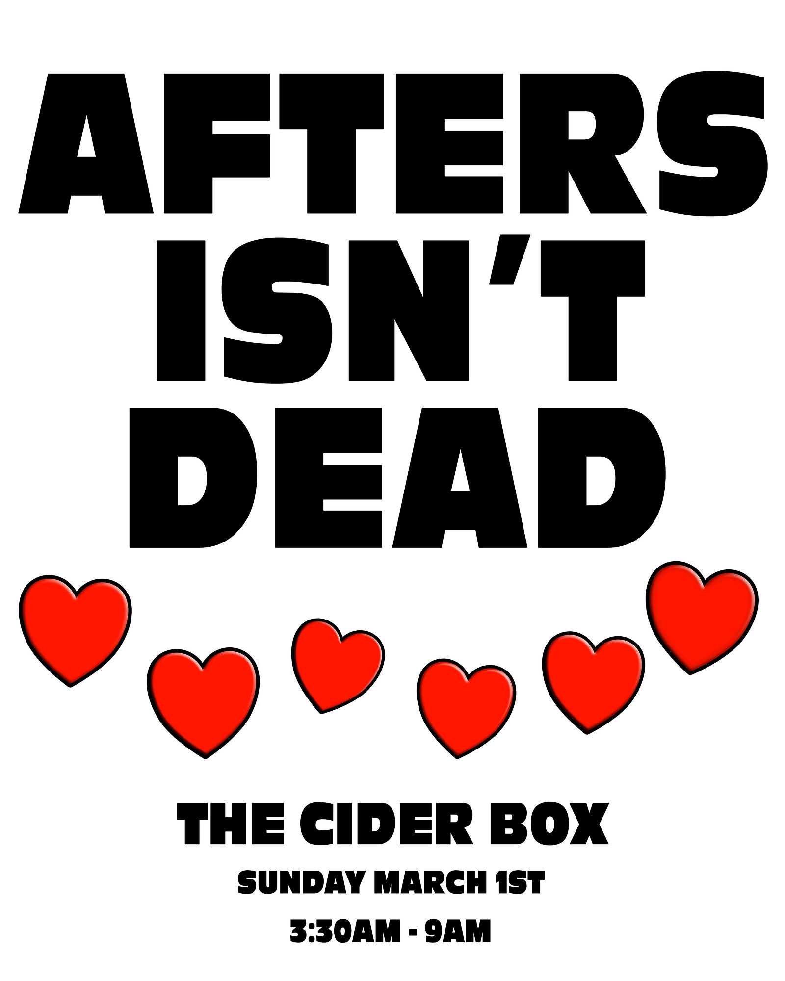 Afters Isn't Dead at The Cider Box Tap Room