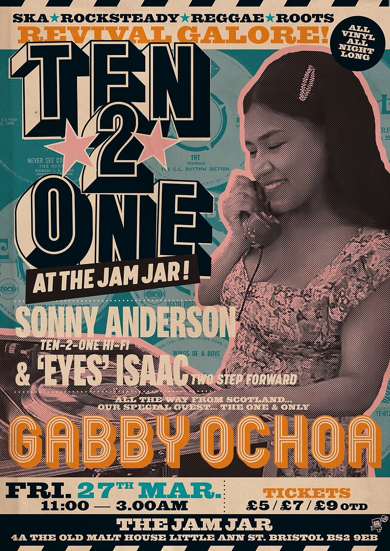 Ten 2 One w/ Gabby Ochoa at The Jam Jar