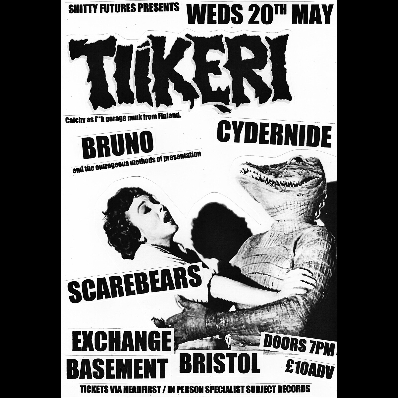Tiikeri / Bruno BOMP / Cydernide / Scarebears at Exchange