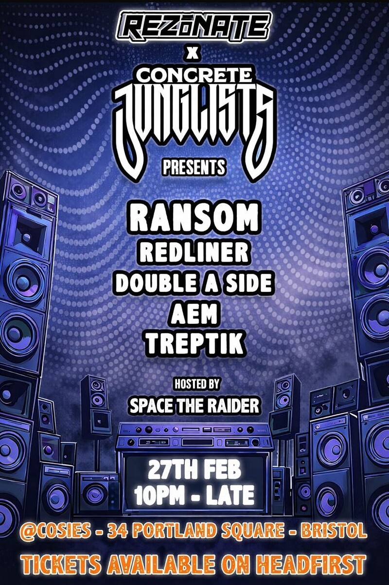 REZONATE X CONCRETE JUNGLISTS at Cosies