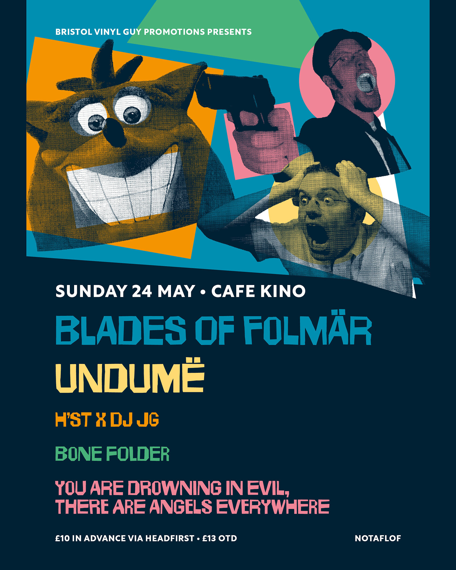 Blades of Folmär,undumë,H’sT X DJ JG,Bone Folder, you are drowning evil at Cafe Kino