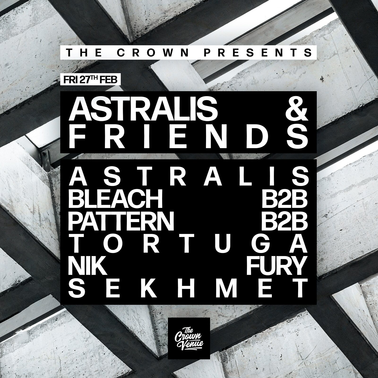 Astralis & Friends: Nik Fury, Sekhmet, Tortuga + more at The Crown