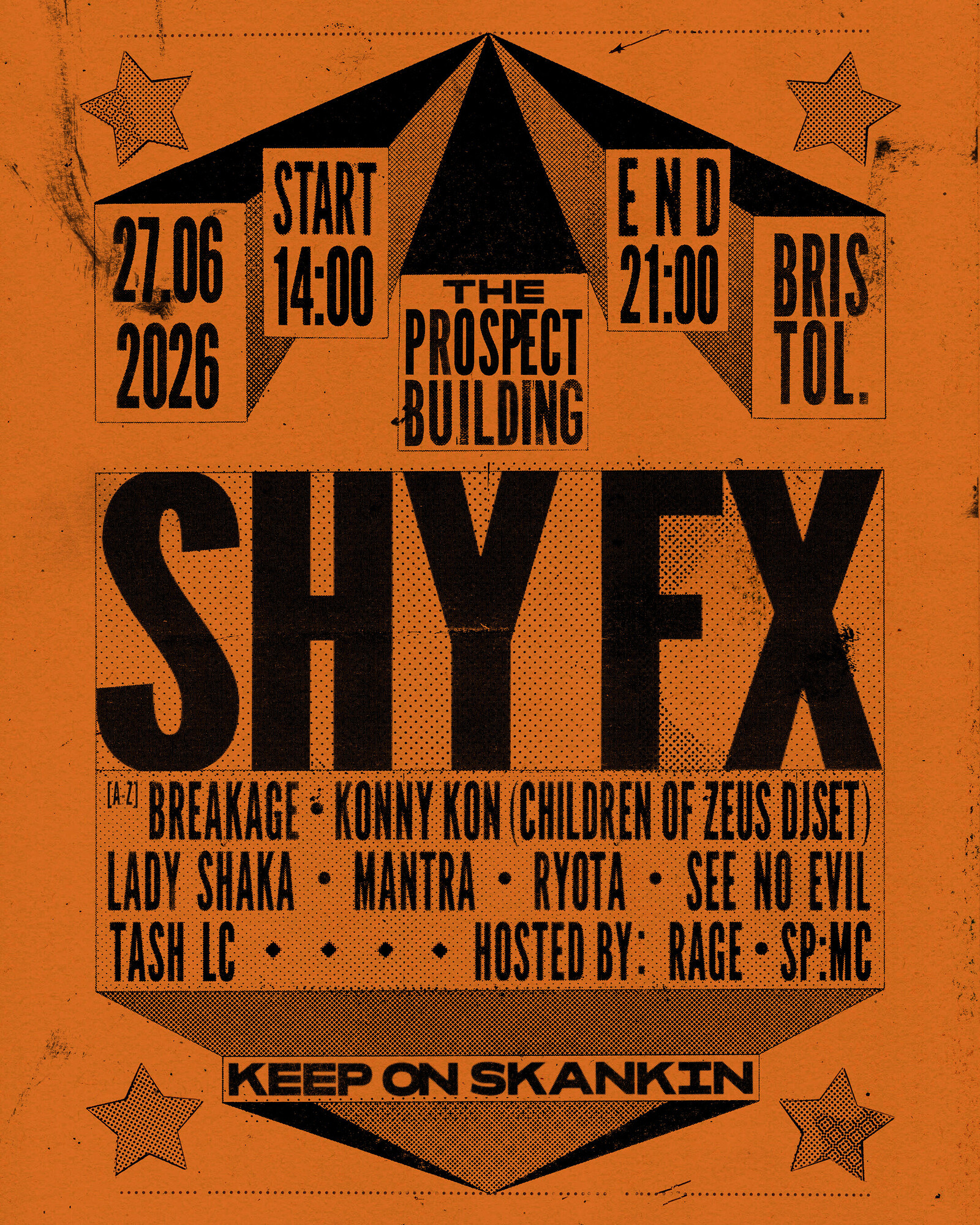 Shy FX Summer Day Party Bristol at The Prospect Building
