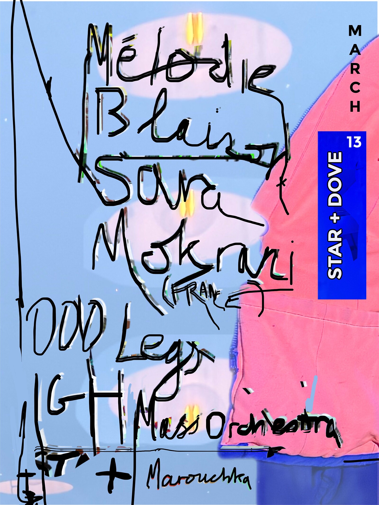 1000 legs/Mélodie Blaison/Sara Mokrani/Marouchka/Igh Mass Orchestra at The Star and Dove - Totterdown Bristol