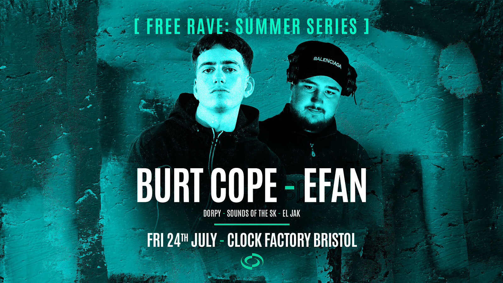 Rave  • Burt Cope & Efan at Clock Factory