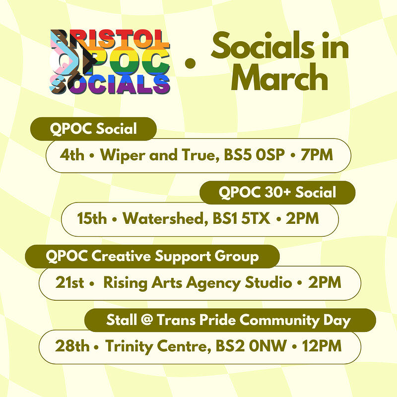 Bristol QPOC Social at Wiper and True Tap Room, BS5 0SP