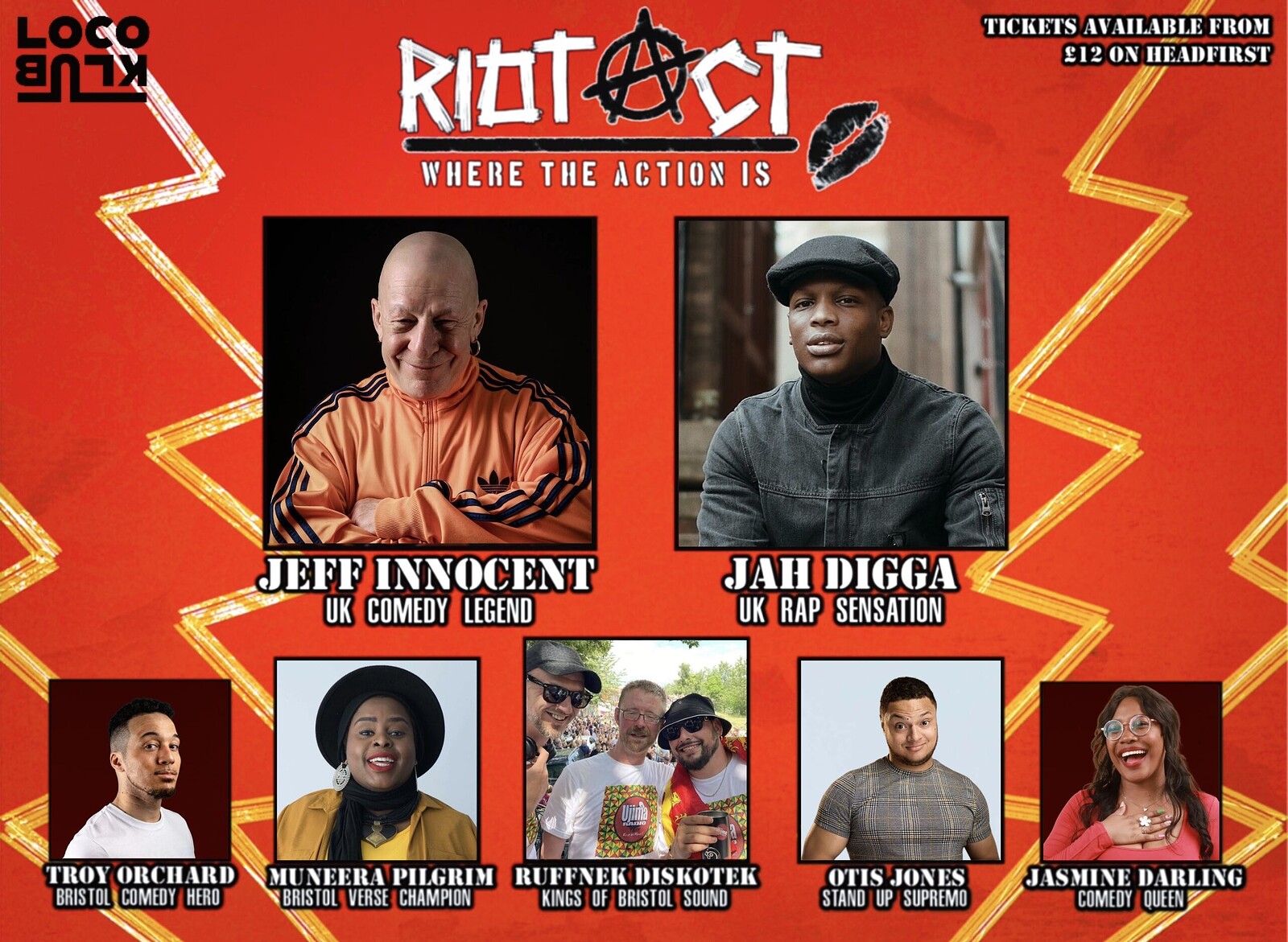 RIOT ACT w/ Jeff Innocent & Jah Digga at Loco Klub