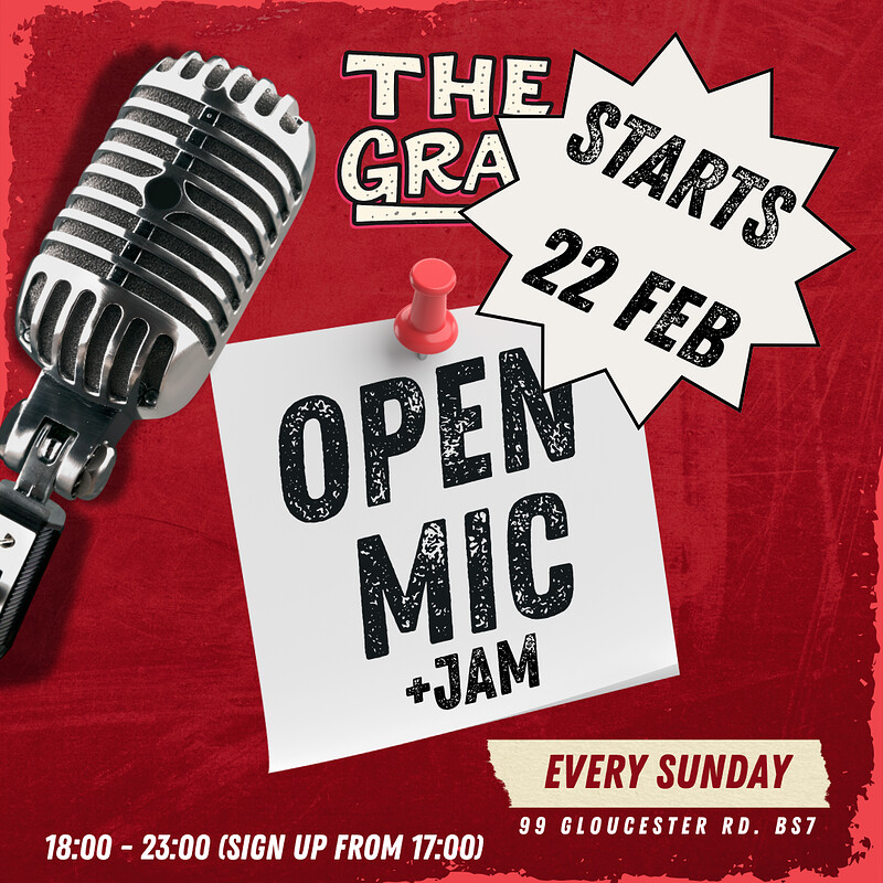 Open Mic and Jam Session at The GRAk