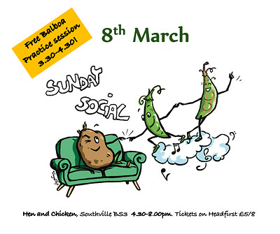 Sunday Social Dance + Free Balboa practice session at The Hen & Chicken