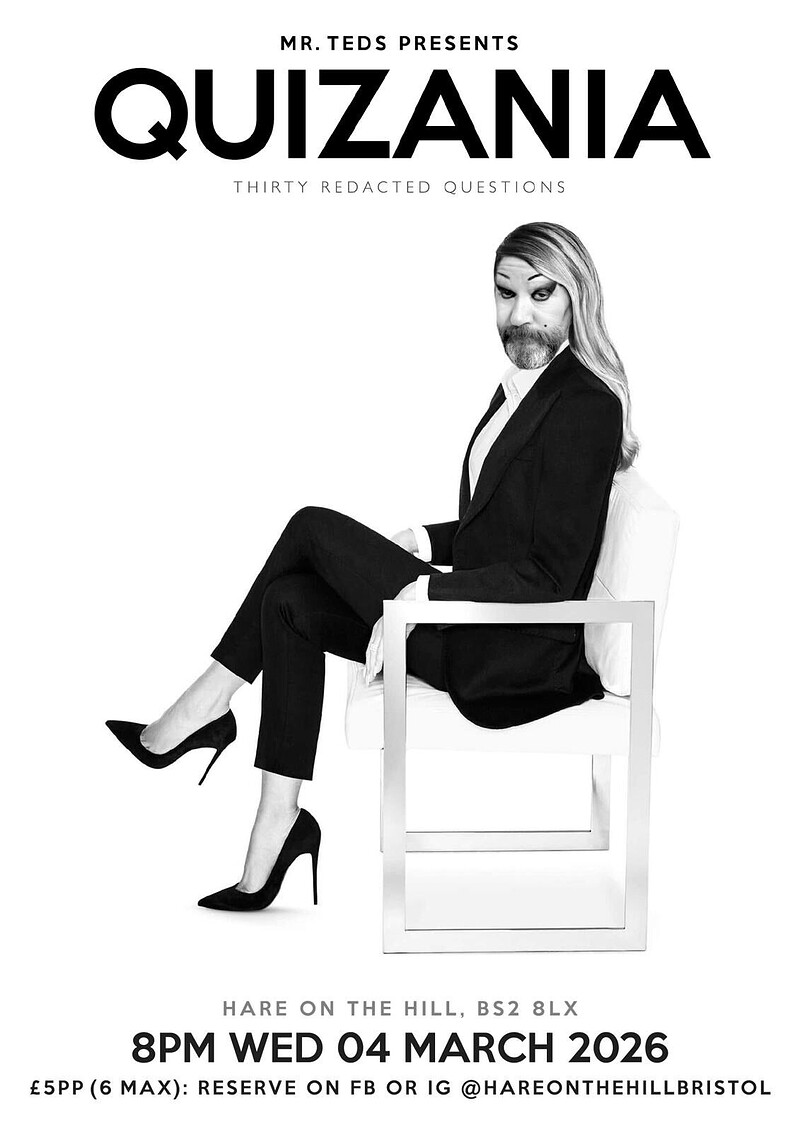 Mr Teds Drag Quiz at The Hare on the Hill