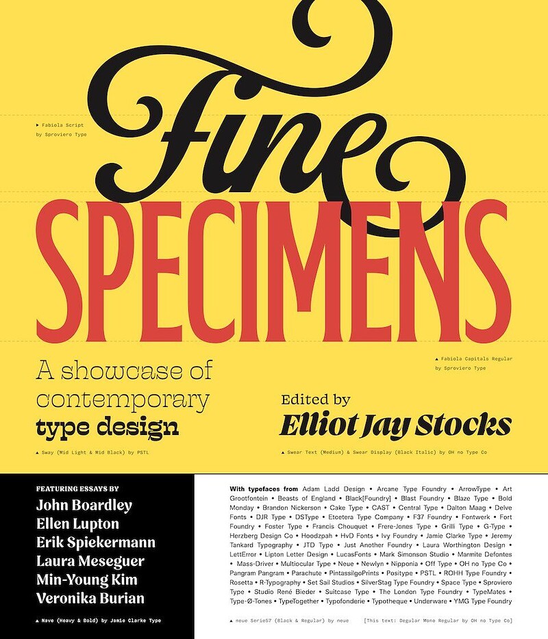 Fine Specimens: A Showcase of Contemporary Type Design at Bookhaus