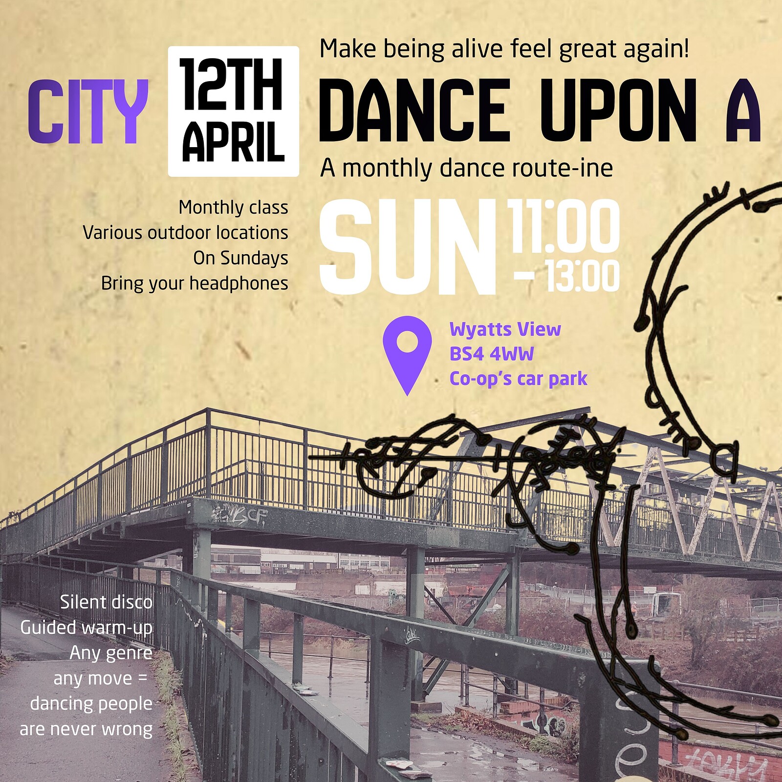 Dance Upon a City at BS4 4WW, St Anne's (route)