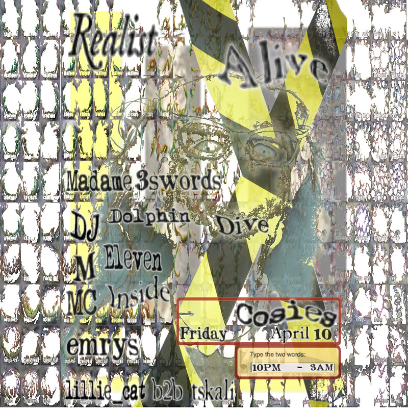 Realist A: madame3swords, DJ Dolphin Dive, M Eleven & more at Cosies