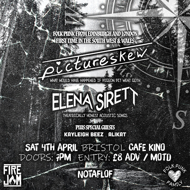 Pictureskew + Elena Sirett + Guests | Cafe Kino, Bristol - April 4th 2026 at Cafe Kino