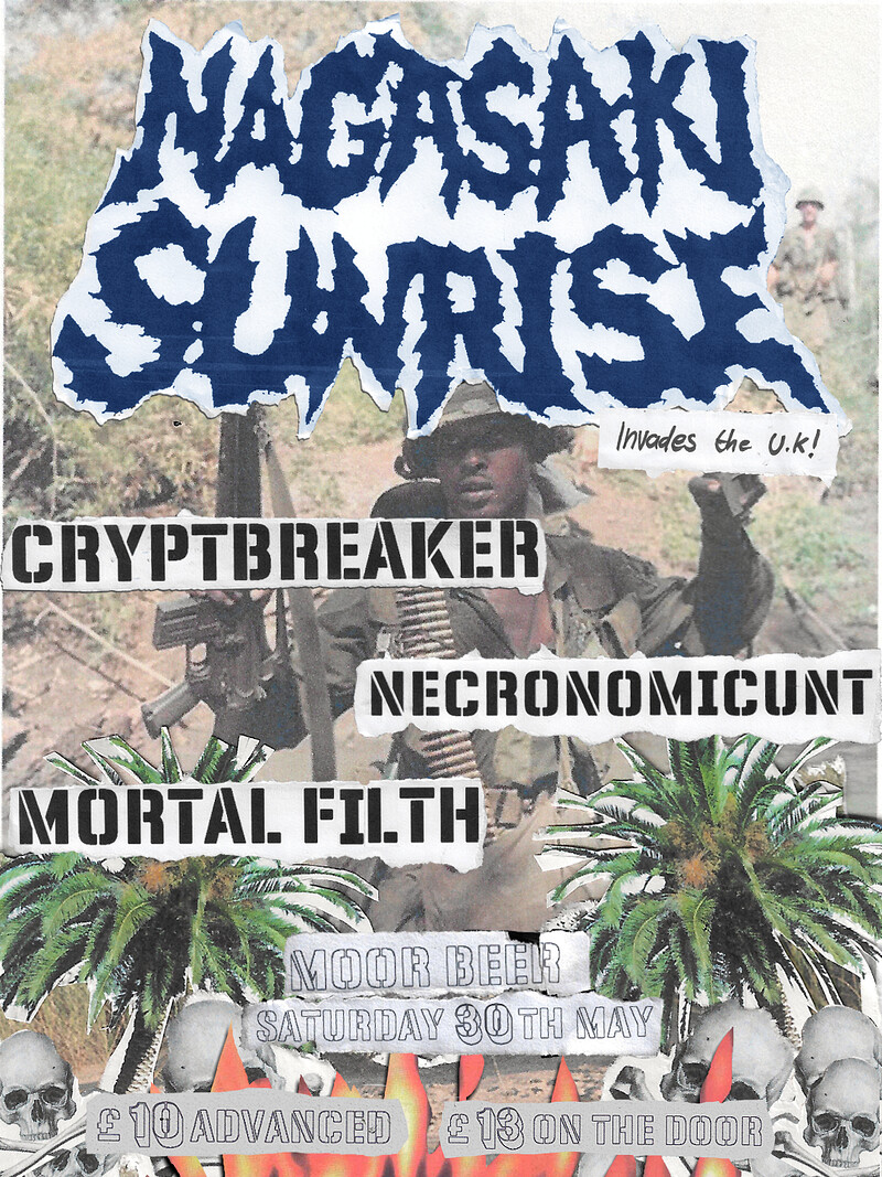 Nagasaki Sunrise w/ Cryptbreaker, Necronomicunt & Mortal Filth at Moor Beer Co