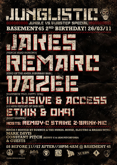 Junglistic: Dubstep Vs Jungle at Basement45