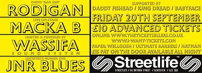 David'ram Jam' Rodigan Mbe + at Streetlife