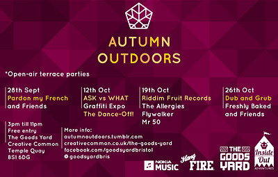 Autumn Outdoors - Dub & Grub at The Goods Yard, 3-11pm