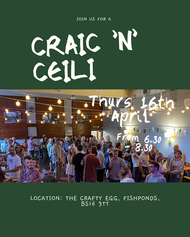 A Craic 'N' Ceili at The Crafty Egg (Fishponds)
