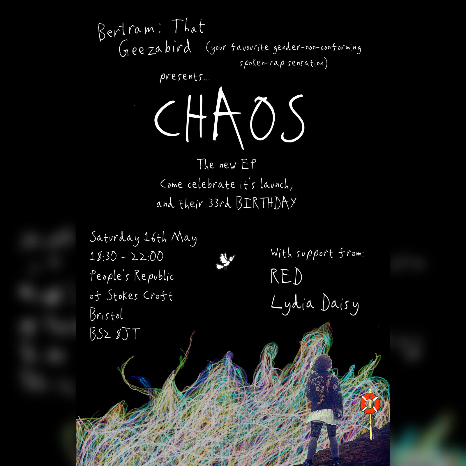 That Geezabird presents... The CHAOS EP launch/their 33rd birthday at PRSC