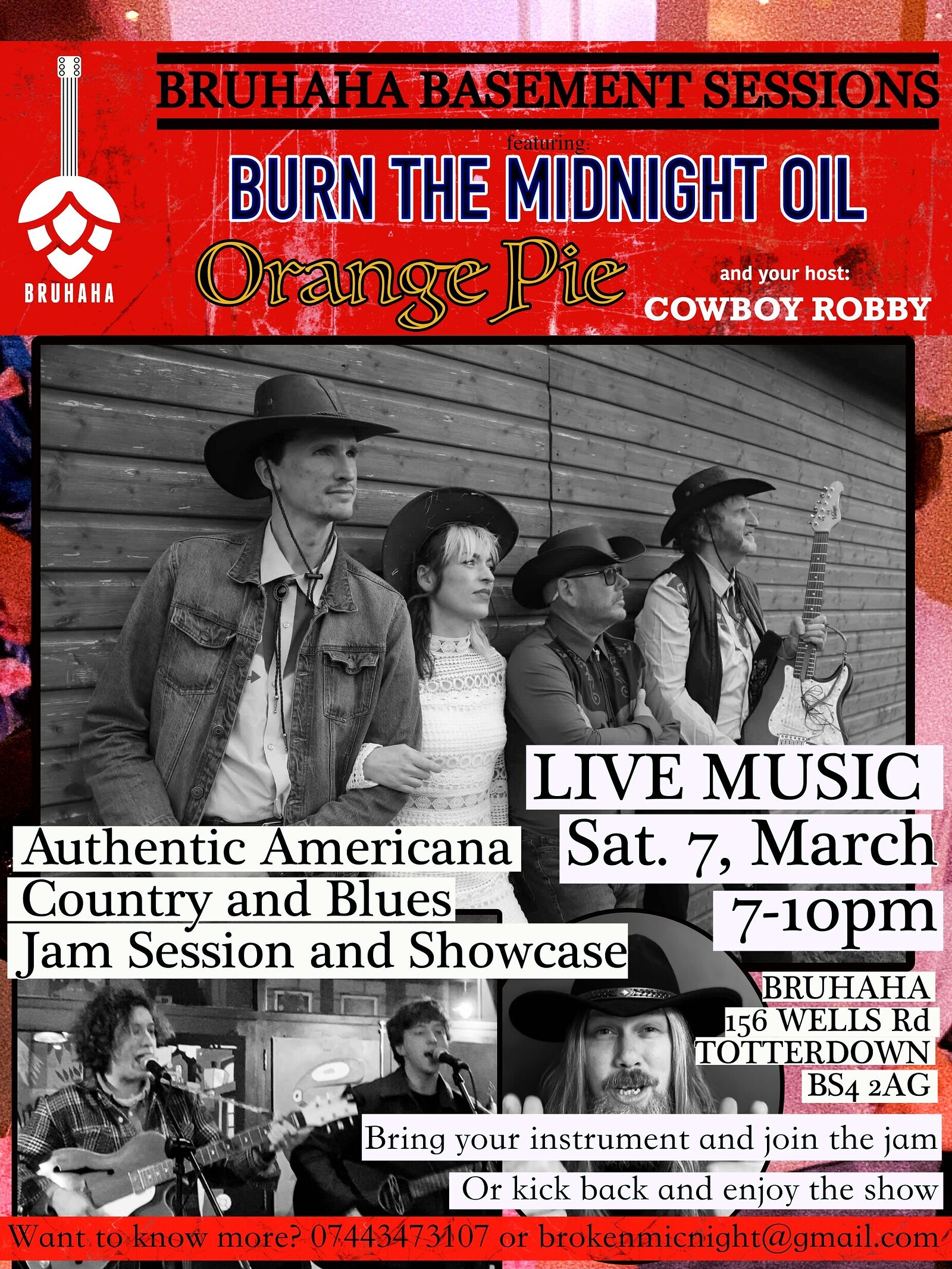 Bruhaha Basement Sessions at Bruhaha 156 Wells Road, Totterdown