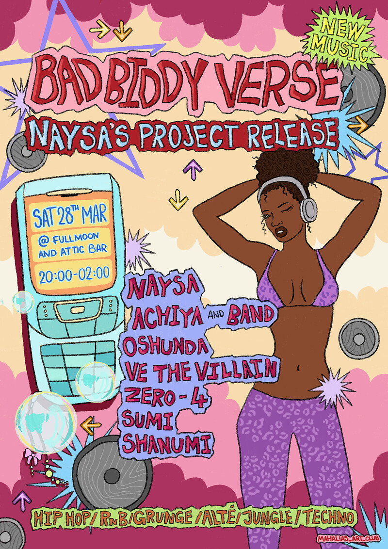 BDC PRESENTS: NAYSA'S BAD BIDDY VERSE < 3 at The Full Moon & Attic Bar