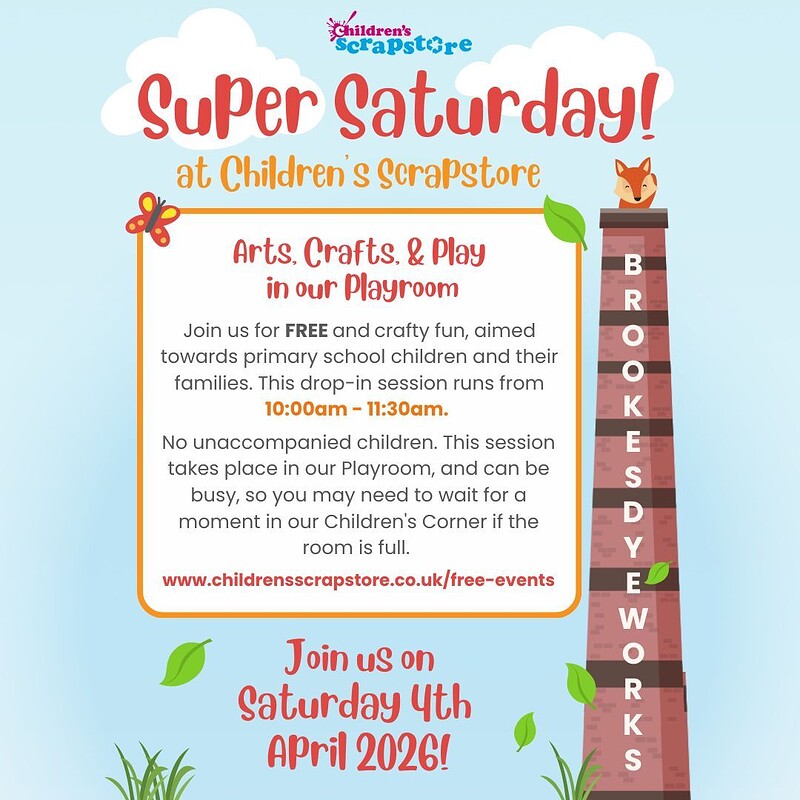 Super Saturday April 2026 at Children's Scrapstore