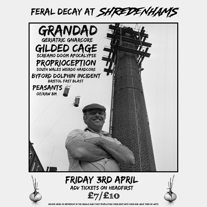 Grandad, Gilded Cage, Proprioception, Byford Dolphin Incident and Peasants at Shredenhams