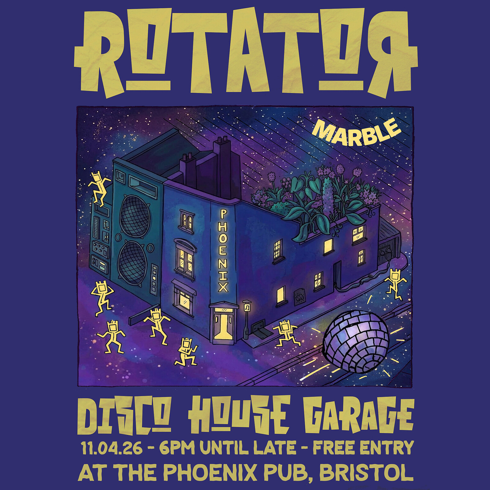 Rotator Returns - Disco, House, Garage at The Phoenix Pub