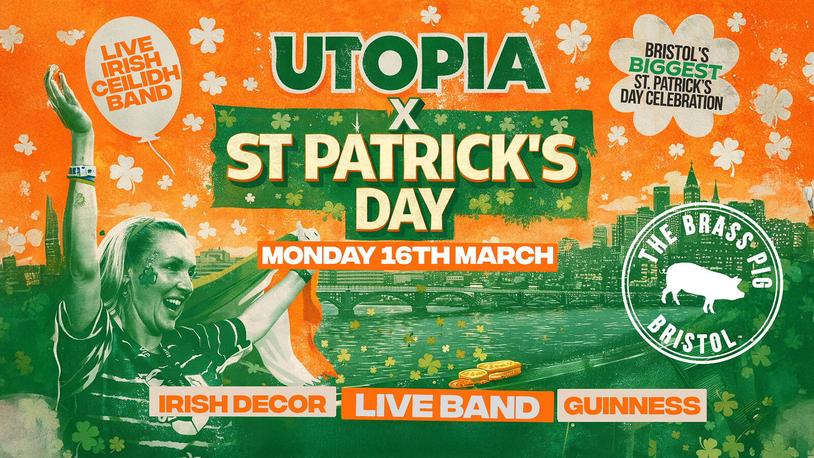 Utopi: St. Patrick's Day - Ceilidh Band at The Brass Pig