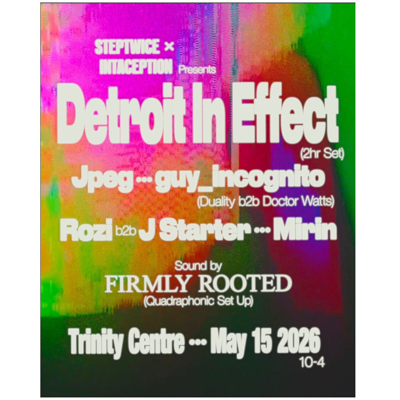 Steptwice & Intaception: Detroit In Effect & More at The Trinity Centre