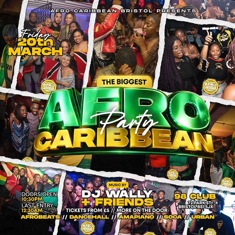 The Biggest Afro Caribbean Party at 98 club