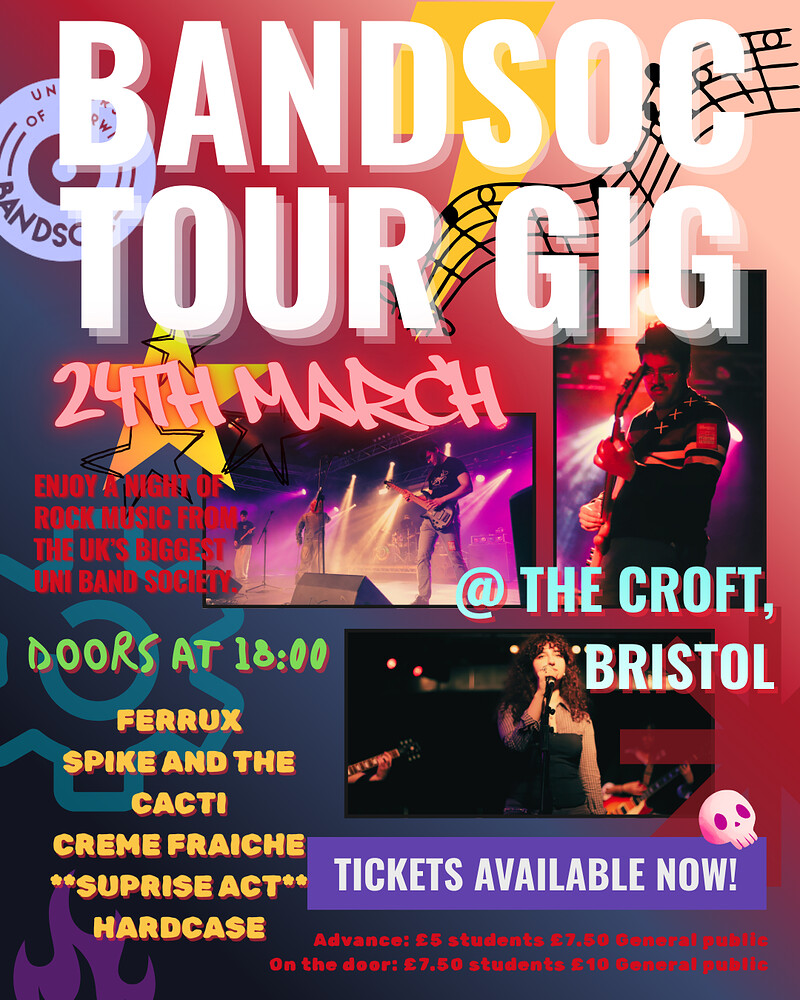 BANDSOC TOUR GIG at The Croft