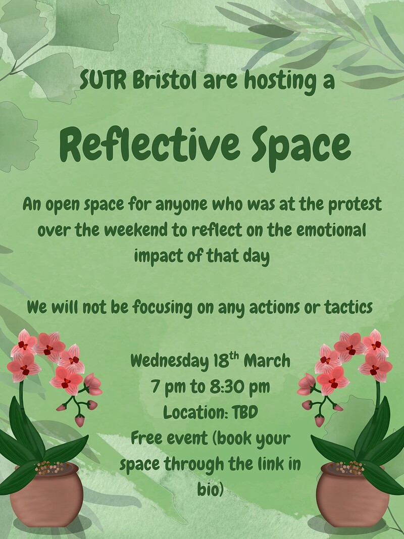 Protest Aftercare: A Reflective Space at Venue To Be Disclosed