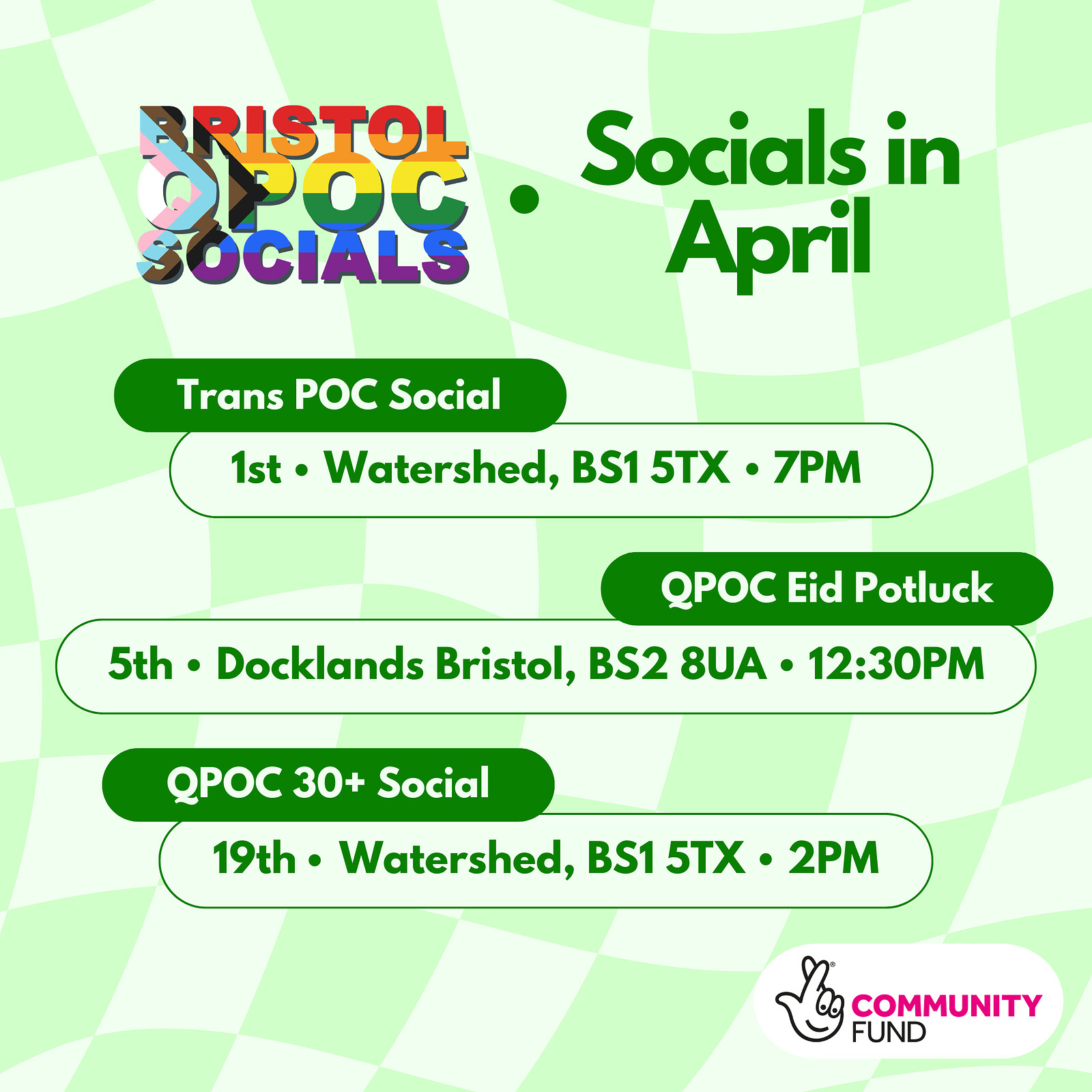 QPOC 30+ Social at Watershed