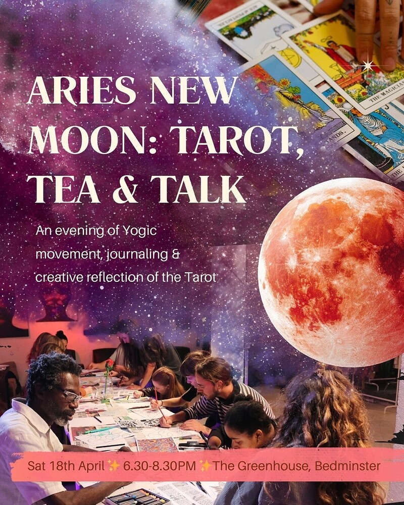 Aries New Moon: Tarot & Art night ✨ at The Greenhouse