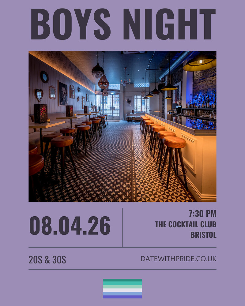 Boys Night - LGBTQ+ Speed Dating Bristol at Cocktail Club Corn Street