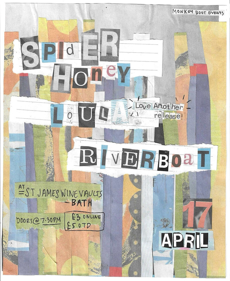 SPIDERHONEY | LOULA + RIVERBOAT at St James Wine Vaults
