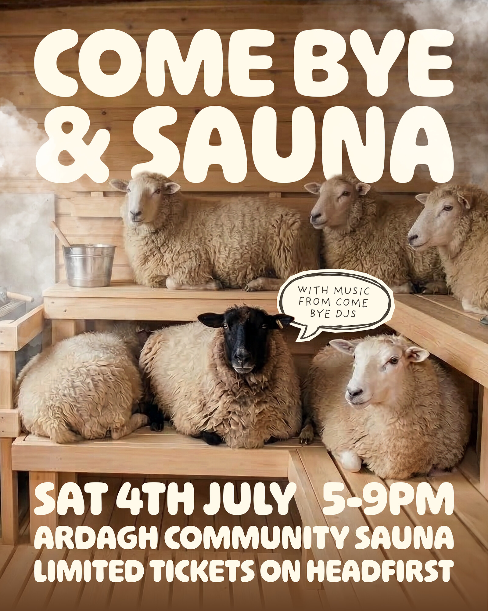 Come Bye & Sauna at Ardagh Community Sauna, BS6 7YL
