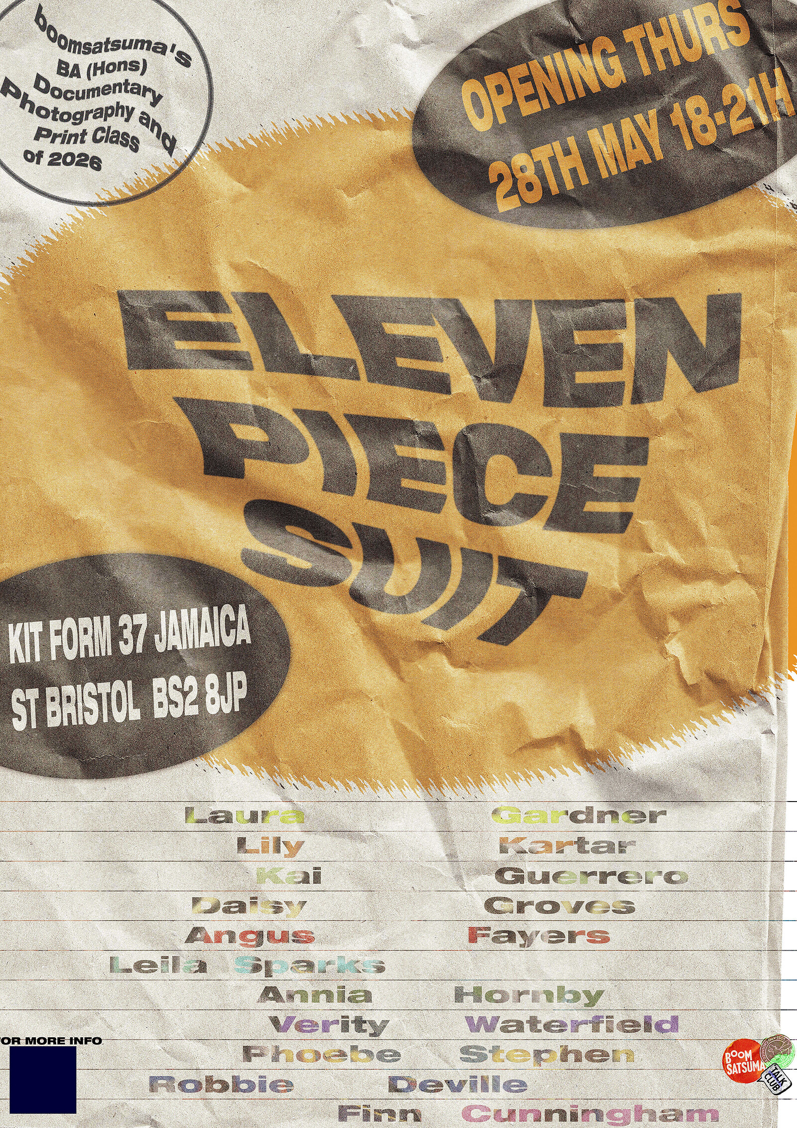 Photographic exhibition: Eleven Piece Suit at KIT FORM