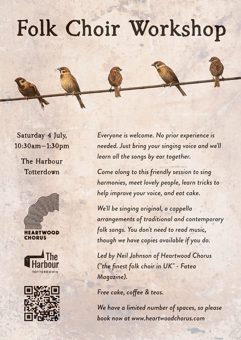 Folk Choir Workshop, Bristol at The Harbour Totterdown