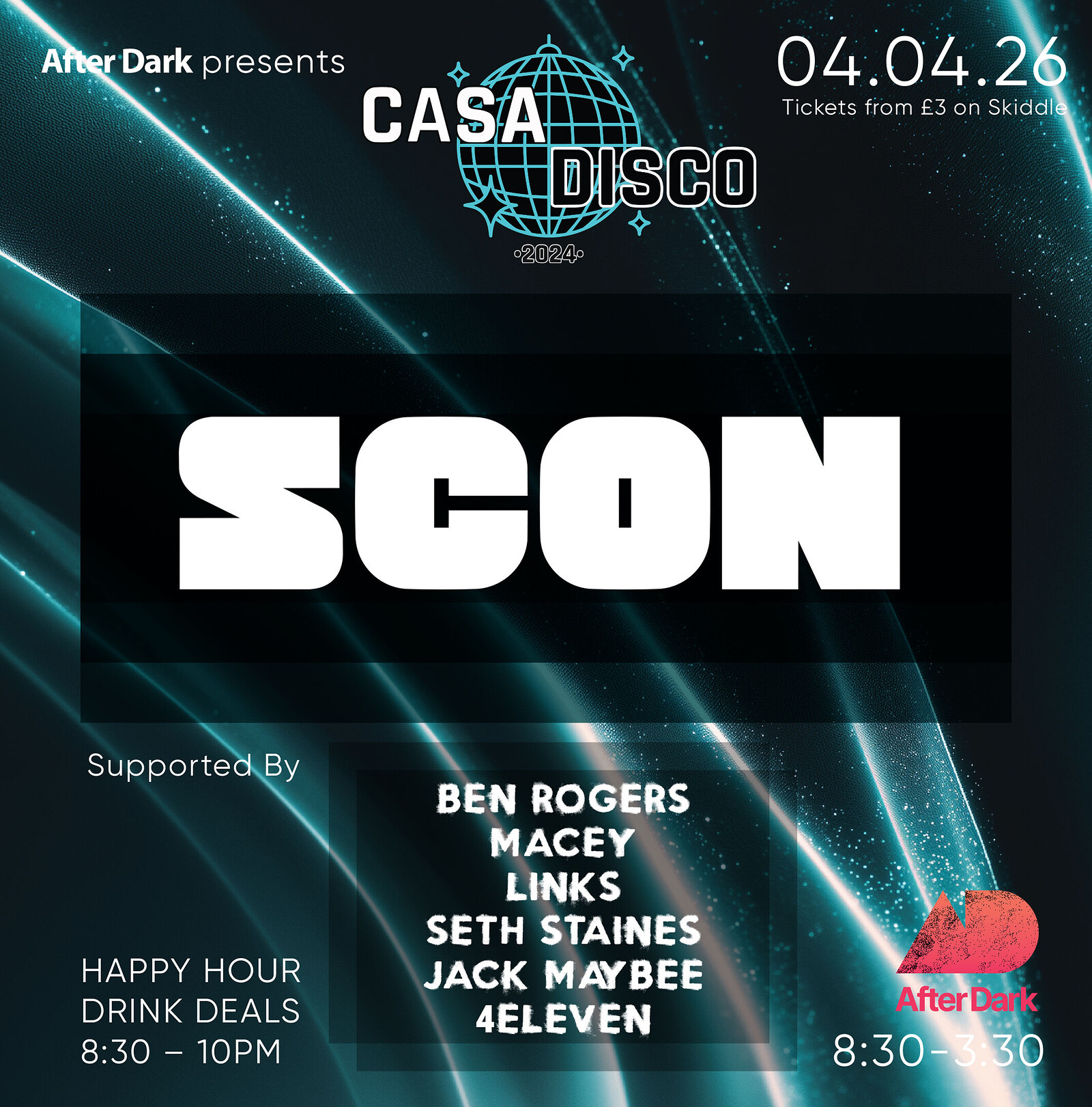 Casa Disco Presents....SCØN w/ Residents - House & Disco at After Dark