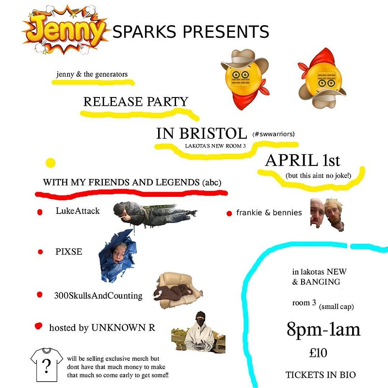 Jenny and the generators release party at Lakota