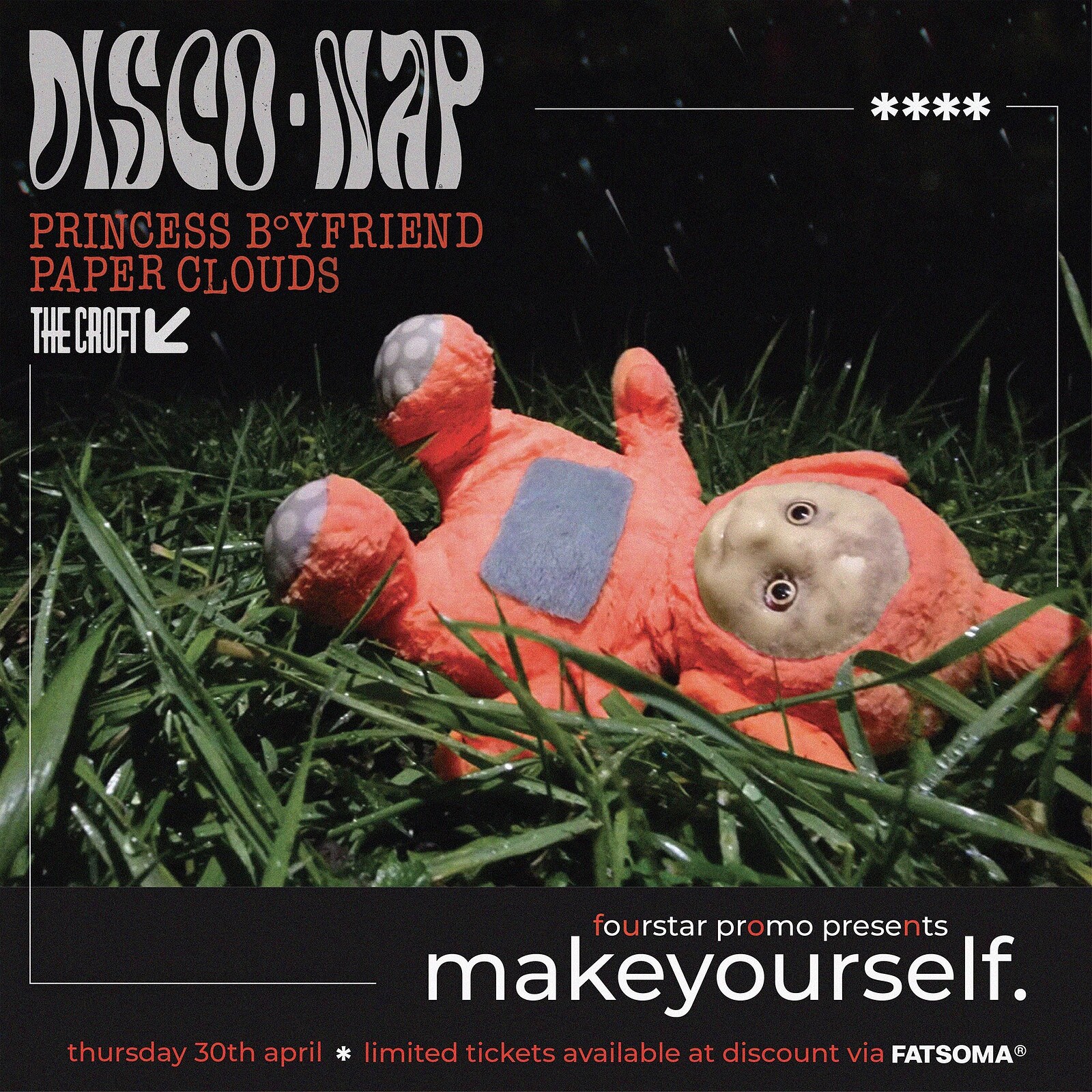 disconap + princess boyfriend + paper clouds at The Croft