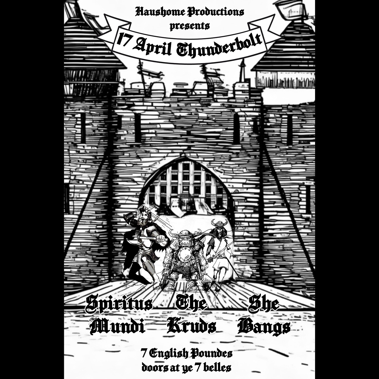 The Spiritus Mundi with The Kruds and SheBangs at The Thunderbolt